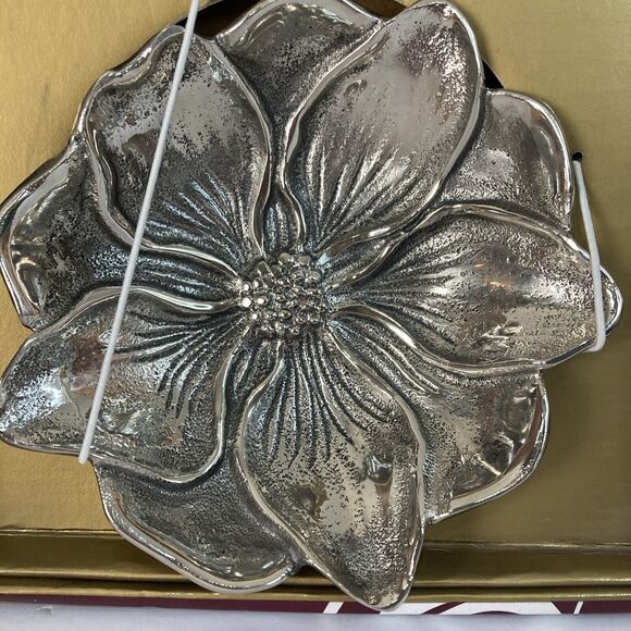 Biltmore For Your Home Dip Bowl & Spreader Set Flower Dogwood Made In India - Picture 7 of 8